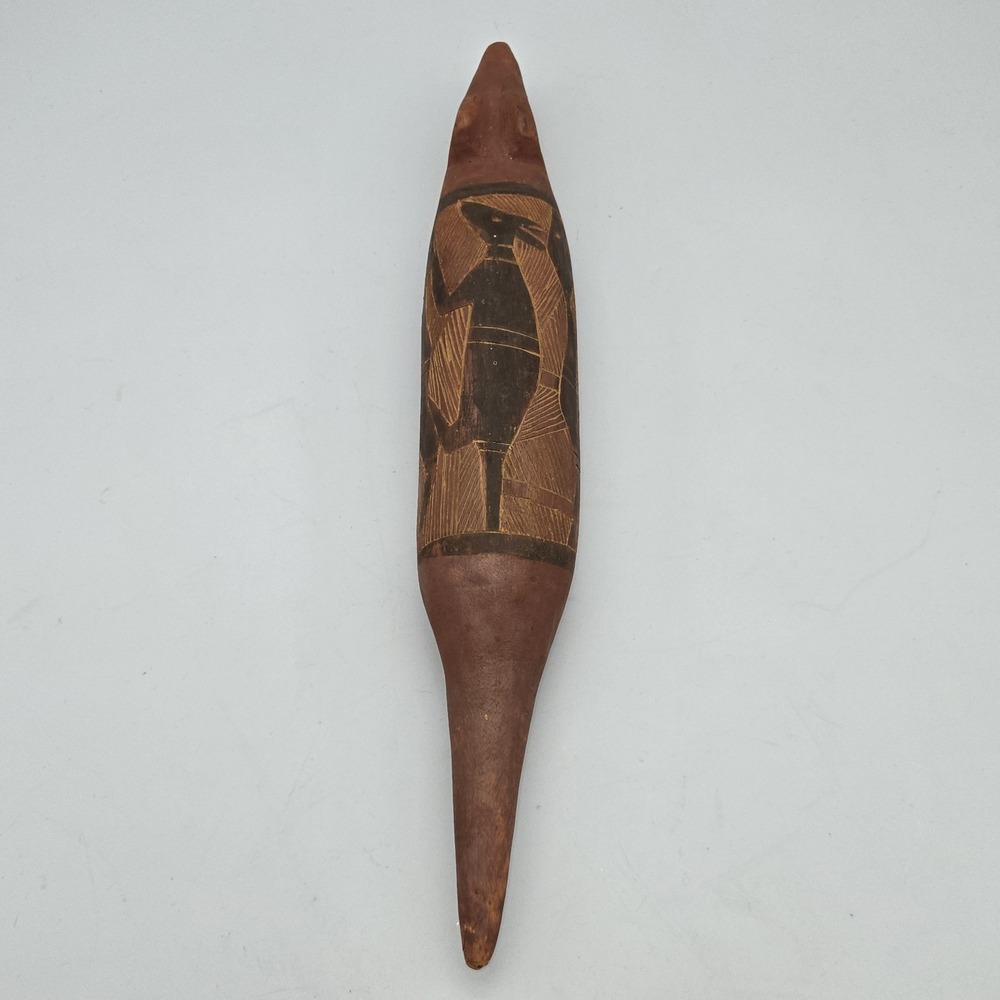 Australia Aboriginal Possum Totem Carved Painted Wood Animal Arnhem Land 13.25" - Picture 6 of 16